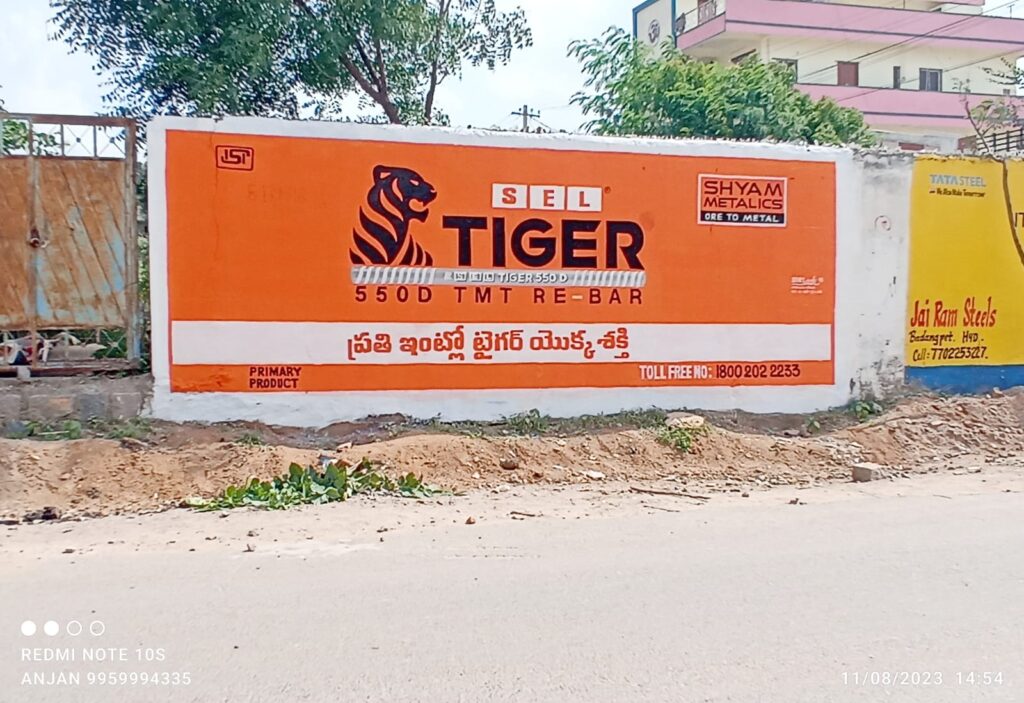 SEL Tiger TMT wall painting